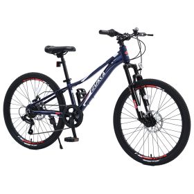 Mountain Bike for Girls and Boys Mountain 24 inch shimano 7-Speed bike